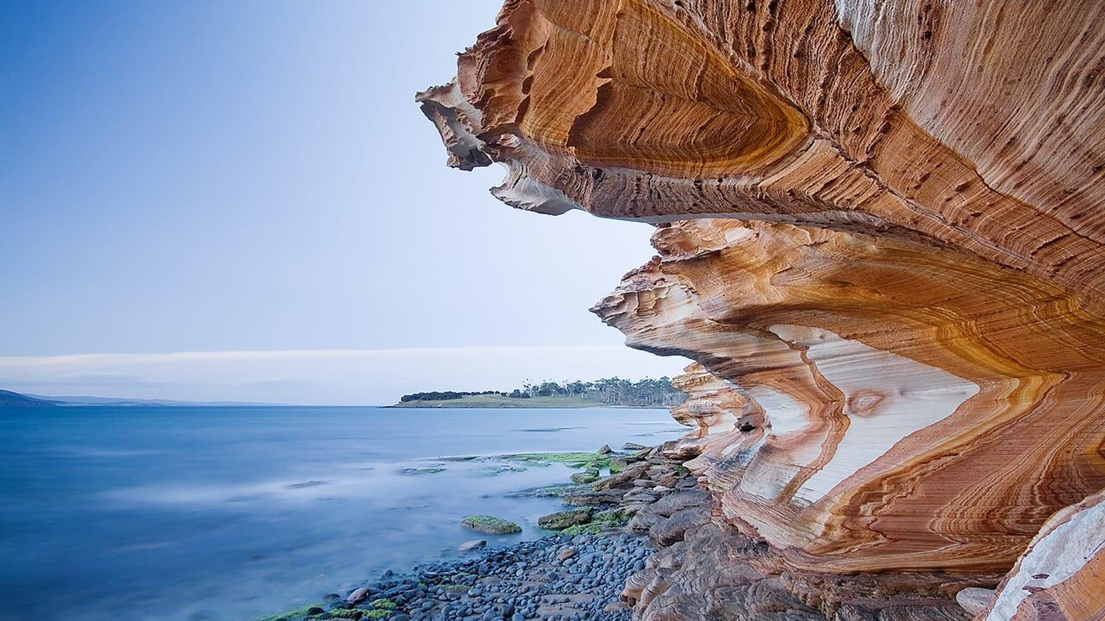 Maria Island Fossil Cliffs Permian Tasmania